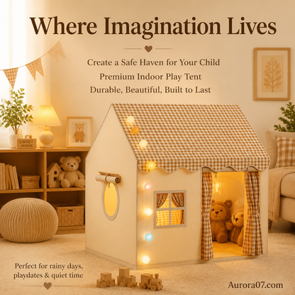 🏰 50% OFF NOW! ⏰ Children's Play Tent Castle – Spacious & easy to set up – Breathable fabric, perfect for indoor or outdoor fun – encourages imaginative play ✨🧸