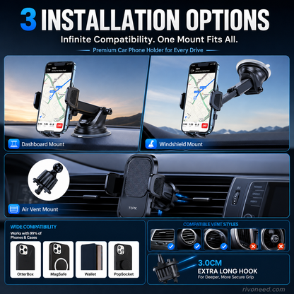 🚗📱 Your Phone Stays Put—No Matter How Rough the Road Gets!