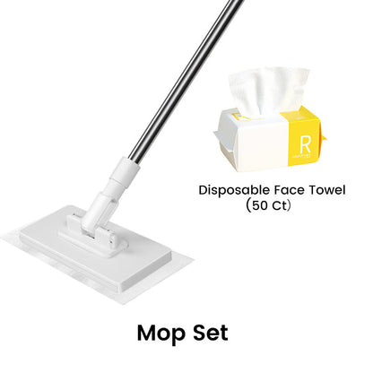 ⏰ Now only 50% off!💥Disposable Dust Mop with 4 Reusable Cloths