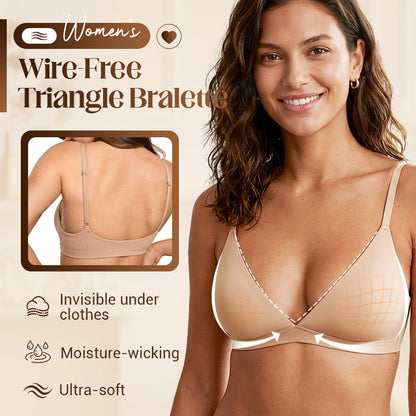 ⏳Last day: 50% off for a limited time!💥80K+ SOLD💞Women's Wire-Free Jelly Support Triangle Bralette