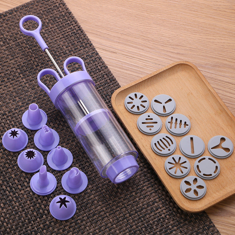 📢📢50% OFF !!⏰️ Stainless Steel Cake Decorating Gun Kit – 18-Piece Piping Set, Fill & Decorate with Ease, BPA-Free 🍪