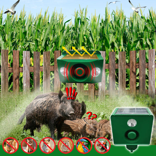 🔥2026 HOT SALE🔥Beast Repellent Solar Warning Lights with Loud Volume