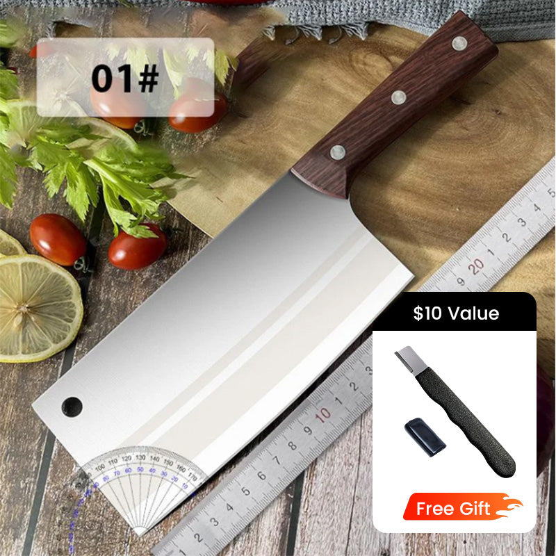✨ Forged High-Carbon Steel Chef's Knife — Sharp, Durable, Rust-Resistant, and Versatile for Every Kitchen! ✨