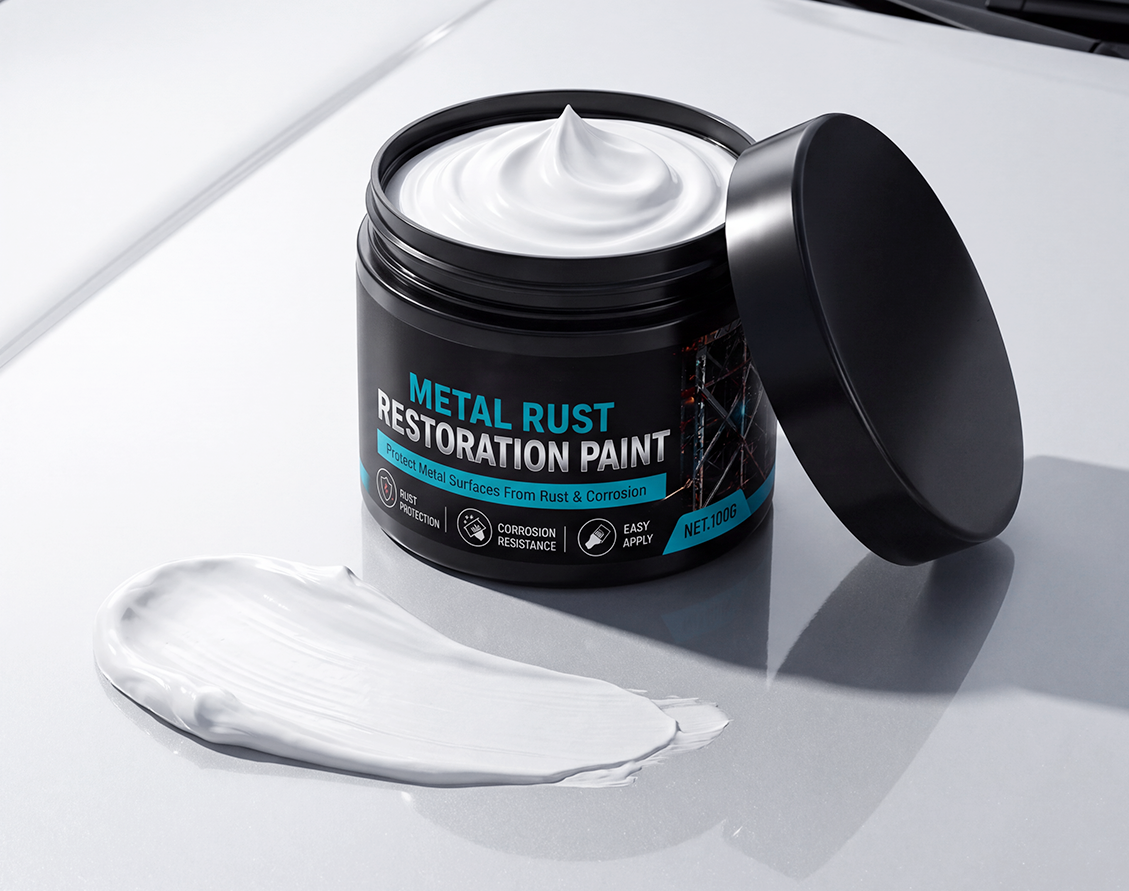 White metal rust restoration paint