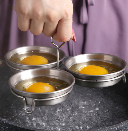 🎁 HOT SALE 50% OFF! 🥚 304 Stainless Steel Egg Cooker – Premium Food-Grade, Sturdy Mold Frame & Easy Unmolding ✨