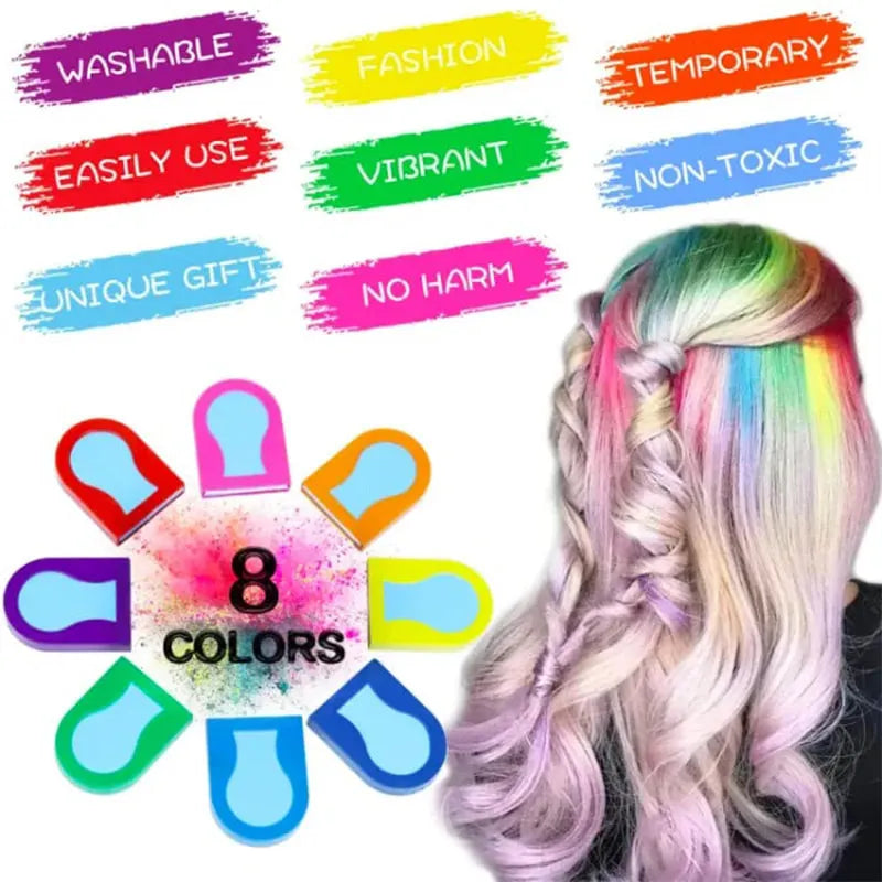 ⏳Time-limited Special⌛Disposable Hair Color Powders with 8 Colors