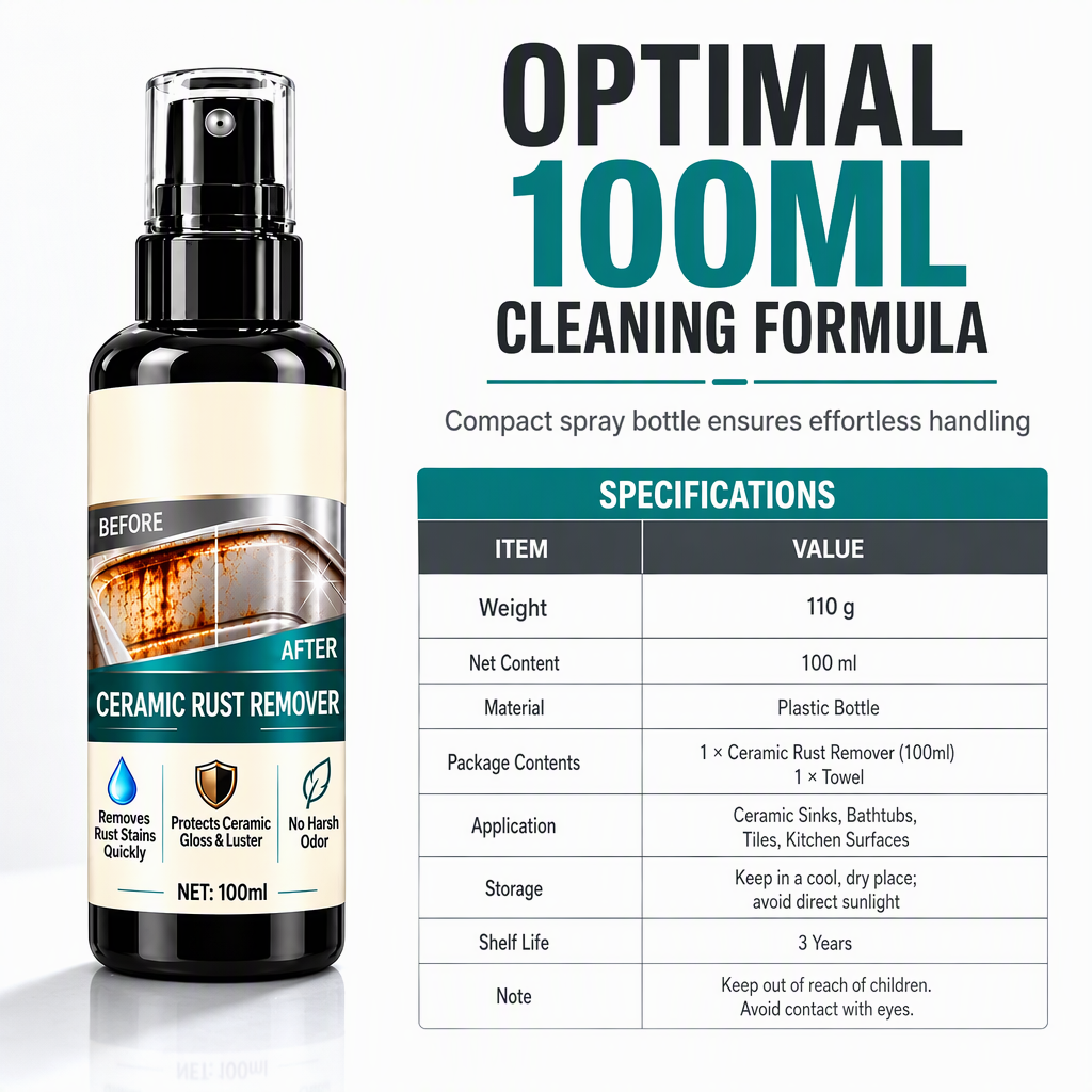⏰🎁Ceramic Rust and Limescale Remover Spray