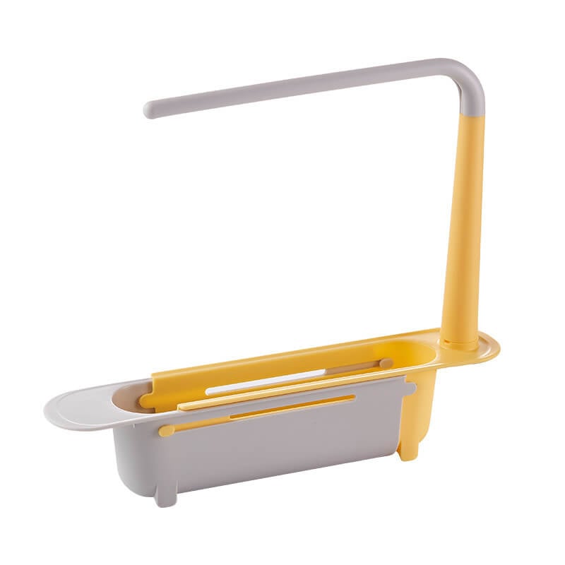 📢📢50% OFF & In Stock⏰ Updated Telescopic Sink Storage Rack – Adjustable Fit, Ventilated Drain & Towel Bar – Keep Your Sink Clean & Tidy ✨