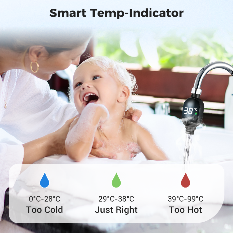 🌡️Shower Thermometer-Instant Digital Display, Waterproof & Easy Install for Safe Bathing 👶📦