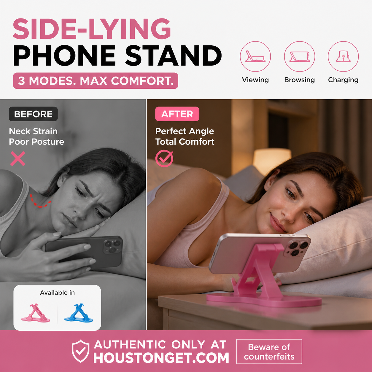 📢📢50% OFF !! ⏰Side-Lying Phone Stand