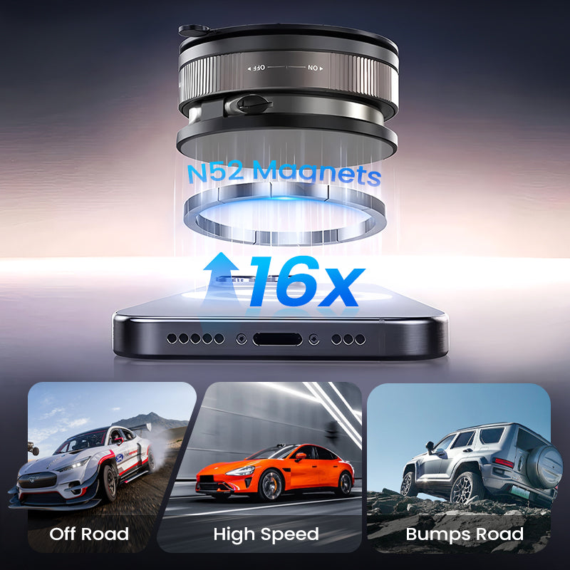 🔥LAST DAY - BUY 2 GET 1 FREE🔥🔄360° Adjustable Vacuum Magnetic Phone Holder