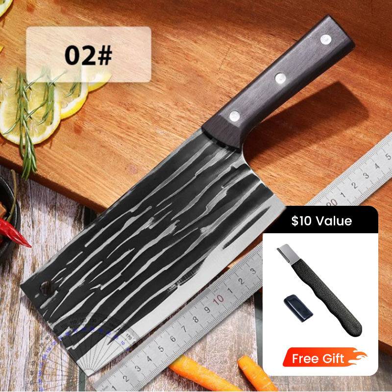 ✨ Forged High-Carbon Steel Chef's Knife — Sharp, Durable, Rust-Resistant, and Versatile for Every Kitchen! ✨