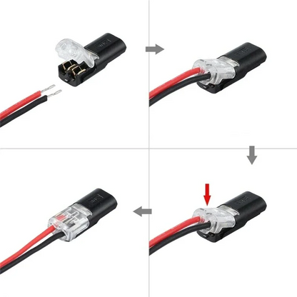 📢📢40% OFF !! ⏰Double-wire Plug-in Connector With Locking Buckle