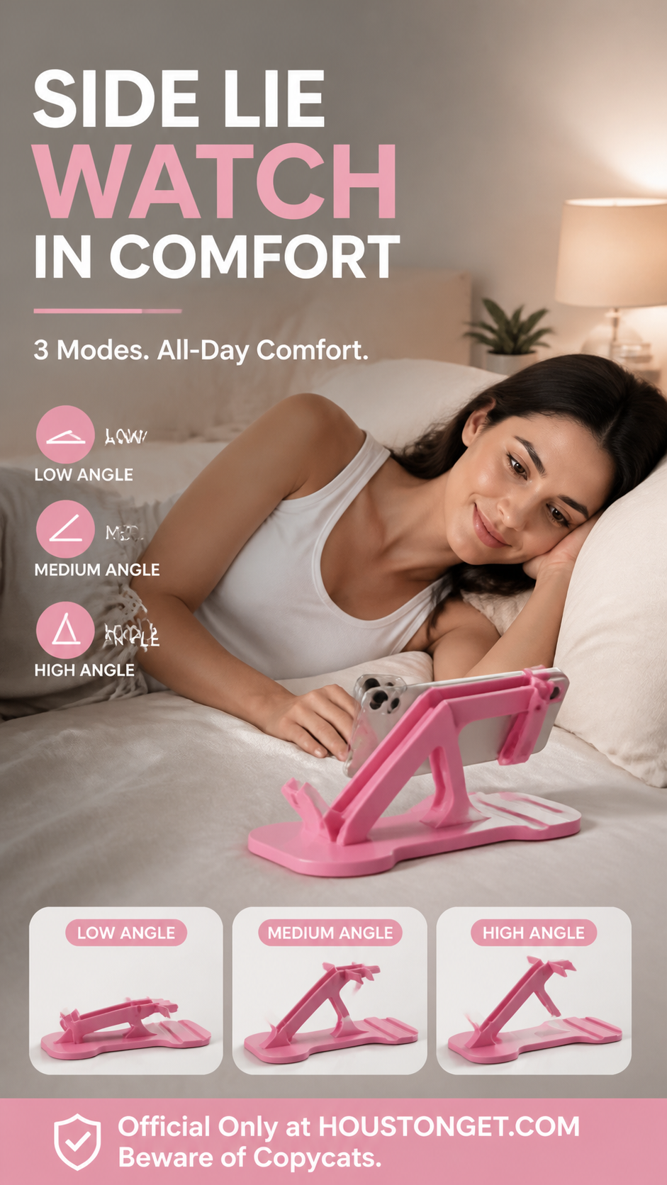 📢📢50% OFF !! ⏰Side-Lying Phone Stand