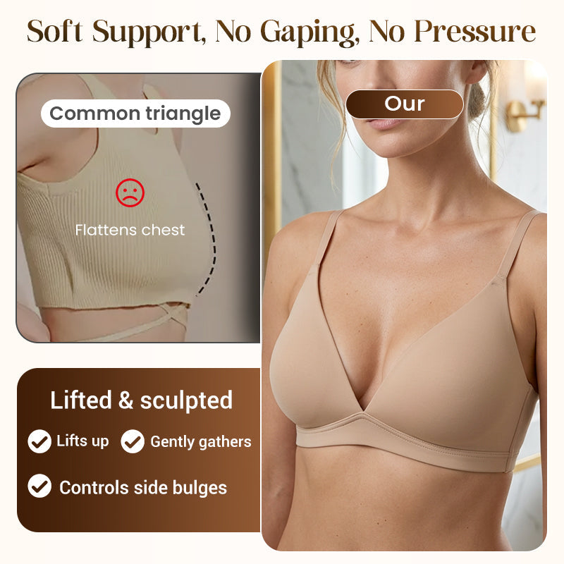 ⏳Last day: 50% off for a limited time!💥80K+ SOLD💞Women's Wire-Free Jelly Support Triangle Bralette