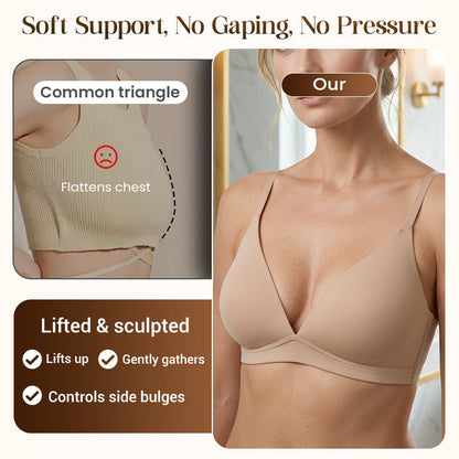 ⏳Last day: 50% off for a limited time!💥80K+ SOLD💞Women's Wire-Free Jelly Support Triangle Bralette