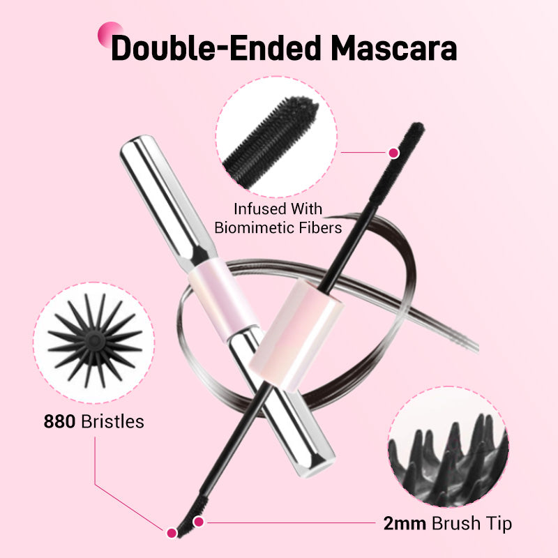 💕50% OFF 💕OFFDouble-Ended Waterproof Lengthening & Curling Mascara