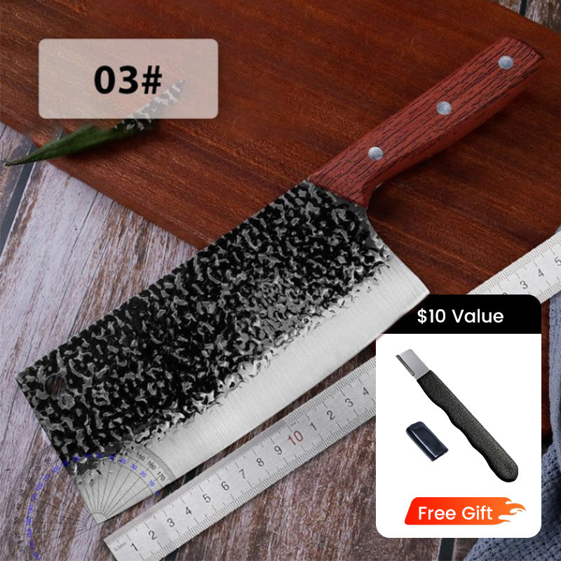 ✨ Forged High-Carbon Steel Chef's Knife — Sharp, Durable, Rust-Resistant, and Versatile for Every Kitchen! ✨