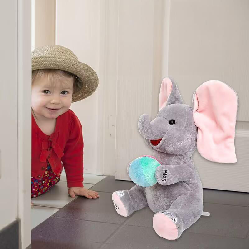 ✨ Cute Hide-and-Seek Elephant Plush Doll – Adorable, Soft & Perfect for Snuggles 🐘💖