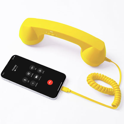 🎄Christmas Sale📞Retro Phone Handset for iPhone & Android, Type-C Vintage Telephone Receiver with HD Microphone & Speaker