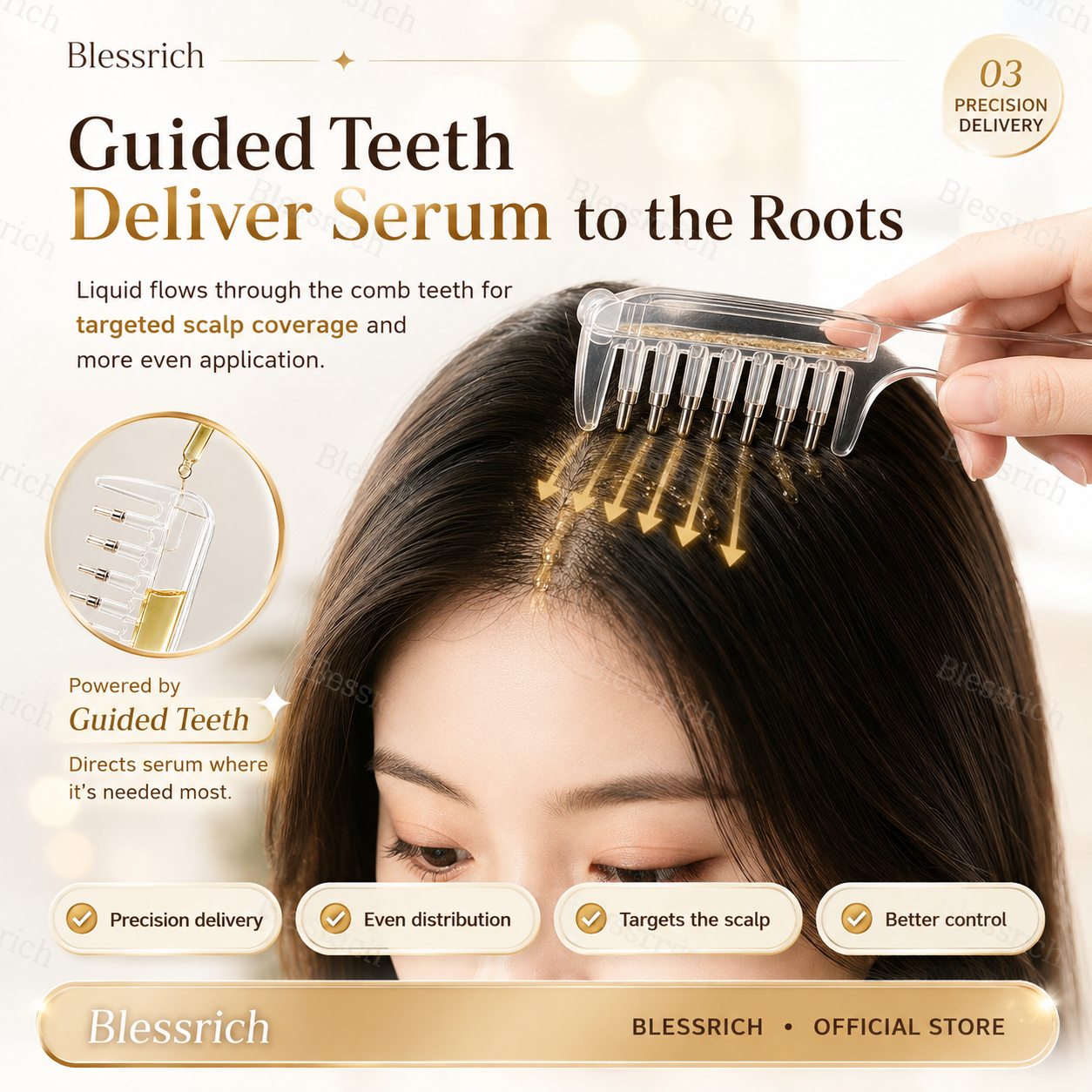 🎁💥LAST DAY SPECIAL PRICE!-￡6.99!!⏰💕🌟Scalp Serum Applicator Comb
