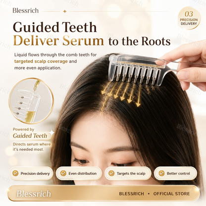 🎁💥LAST DAY SPECIAL PRICE!-￡6.99!!⏰💕🌟Scalp Serum Applicator Comb