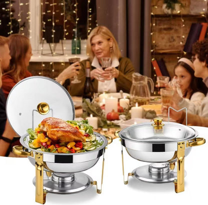 💎 50% OFF THE STAINLESS STEEL CHAFING DISH BUFFET SET! 💎 Professional-Grade, Food Safe & Portable for Any Event ✨