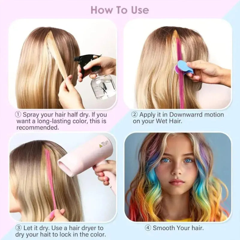 ⏳Time-limited Special⌛Disposable Hair Color Powders with 8 Colors