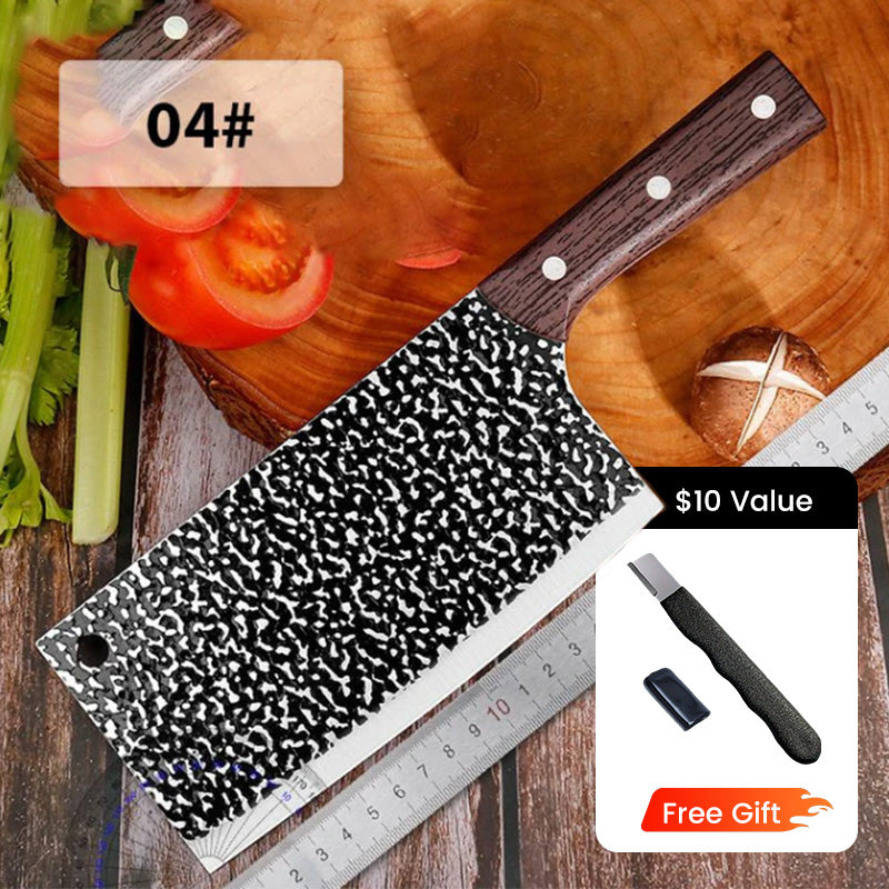 ✨ Forged High-Carbon Steel Chef's Knife — Sharp, Durable, Rust-Resistant, and Versatile for Every Kitchen! ✨