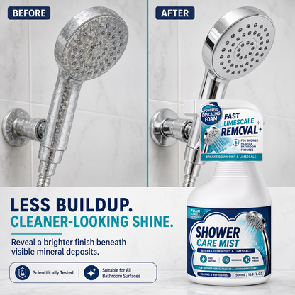 ❄️Summerfresh 50% OFF!🚿Fast-Acting Bathroom Limescale Remover Spray – Shower, Tap & Hard-Water Deposit Cleaner, 500ml
