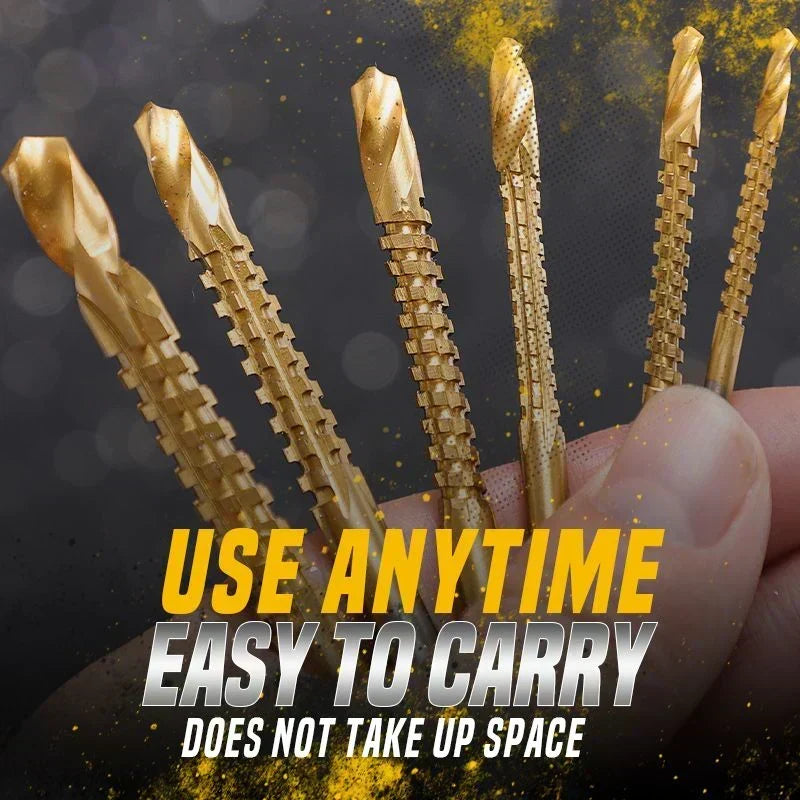 ⚡HOT SALE 50% OFF! 🧰⚙️ One bit, two jobs — drills & saws without switching tools. Titanium-coated, high-speed steel, cuts through wood, steel, aluminum, and plastic like butter. Over 18,000 DIYers upgraded! 🛠️
