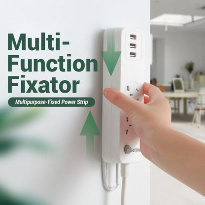 🥳 2026 Best Seller 🥳💞 Over 50,000 units sold! 🔌🪝 50% off! This self-adhesive desktop outlet mount securely holds power outlets, routers, and remote controls—keeping cables neat and organized while ensuring home safety! 🏠✨