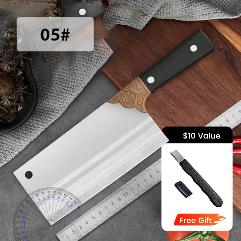 ✨ Forged High-Carbon Steel Chef's Knife — Sharp, Durable, Rust-Resistant, and Versatile for Every Kitchen! ✨