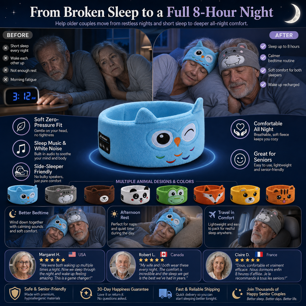 Kids' Bluetooth Headband Headphones