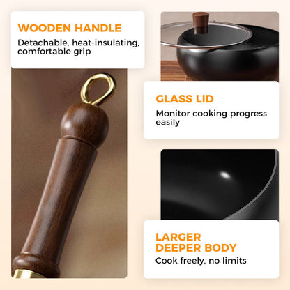 ⏳LAST DAY SALE 50% OFF!!🔥🍳Professional-Grade Uncoated Iron Pot