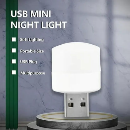 Plug In & Glow Instantly! USB Mini Night Light