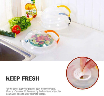 🧼 Durable Microwave Splash Guard Lid — BPA-Free, Large Size Design, Easy to Use! 🧼