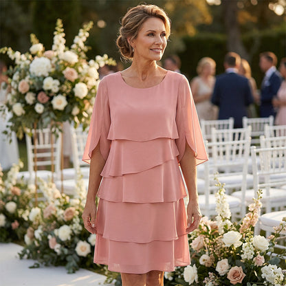 🎁 50% OFF! Women's Elegant Layered Ruffle Sleeve Dress – Effortless Style for Every Occasion 💃