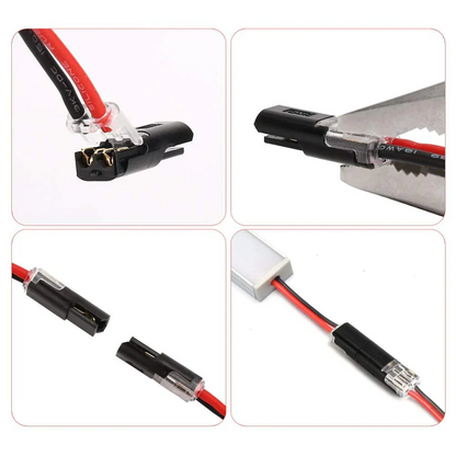📢📢40% OFF !! ⏰Double-wire Plug-in Connector With Locking Buckle