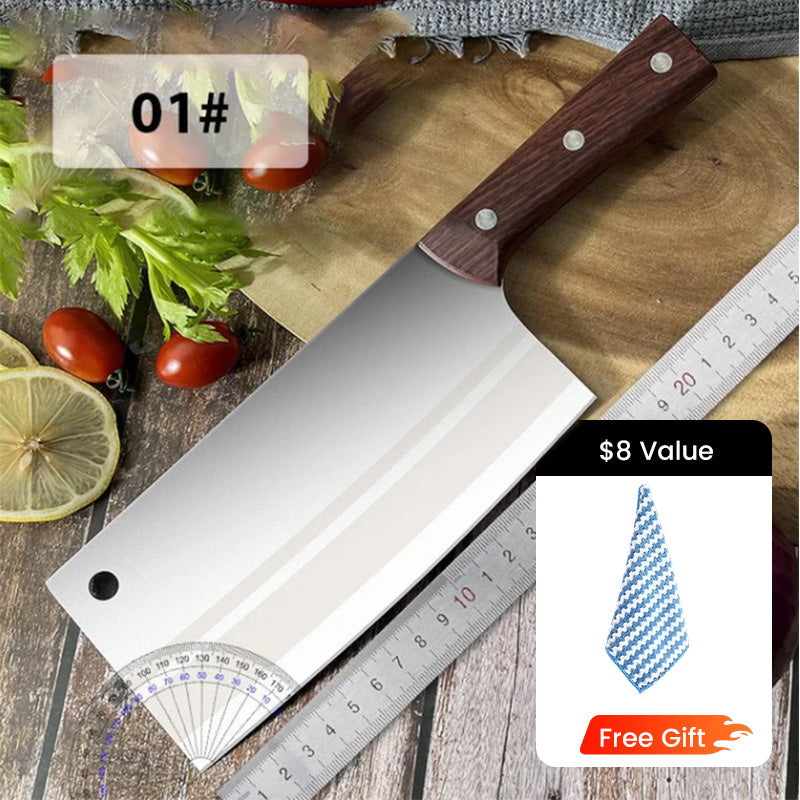 ✨ Forged High-Carbon Steel Chef's Knife — Sharp, Durable, Rust-Resistant, and Versatile for Every Kitchen! ✨
