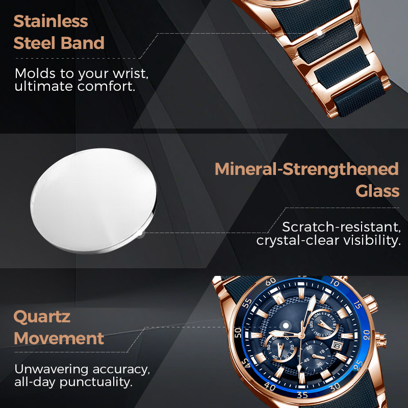 ⏳Limited-time 50% off⏰Men’s Waterproof Multifunctional Quartz Watch⌚