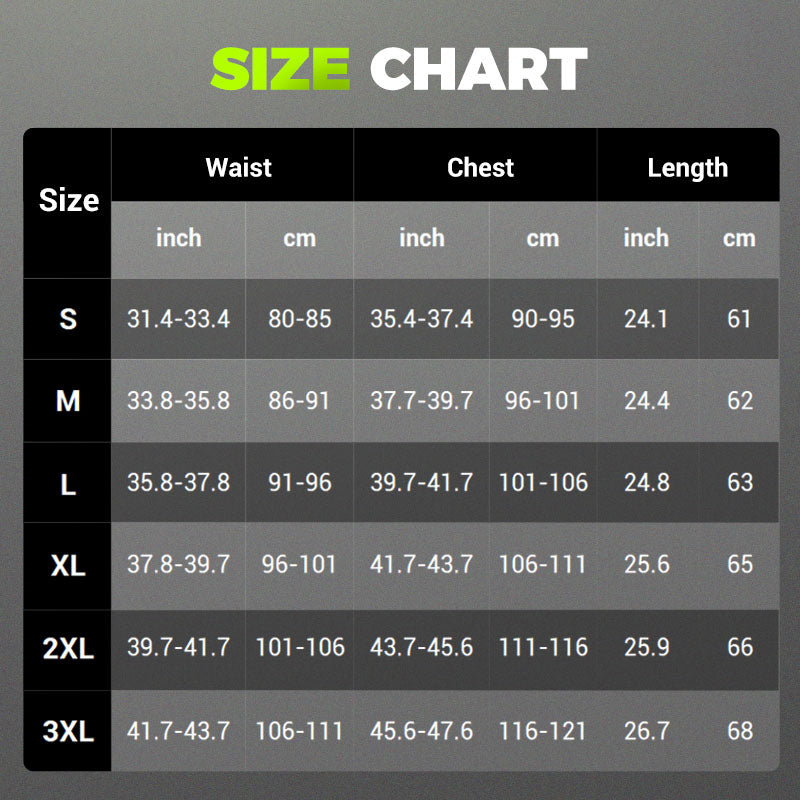 Men's Zipper Waist Trainer Trimmer Vest