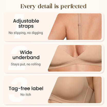⏳Last day: 50% off for a limited time!💥80K+ SOLD💞Women's Wire-Free Jelly Support Triangle Bralette