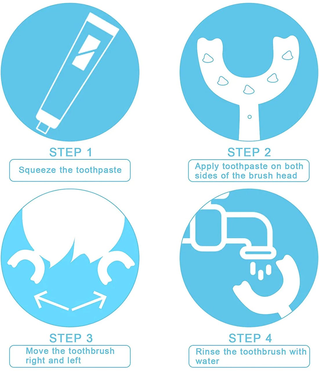 🔥More options for children🦷All Rounded Children U-Shape Toothbrush🎁