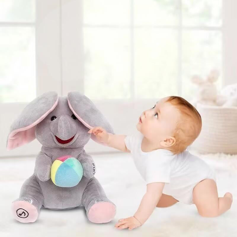 ✨ Cute Hide-and-Seek Elephant Plush Doll – Adorable, Soft & Perfect for Snuggles 🐘💖