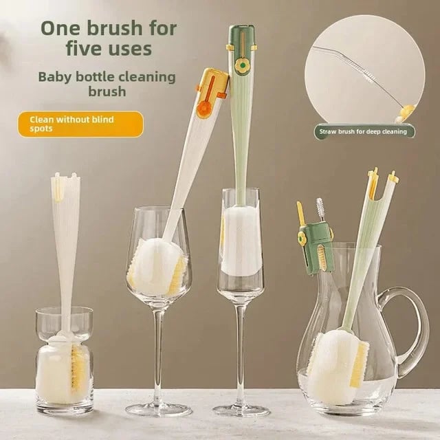 (🔥HOT SALE NOW 50% OFF) -5-in-1 Bottle Brush