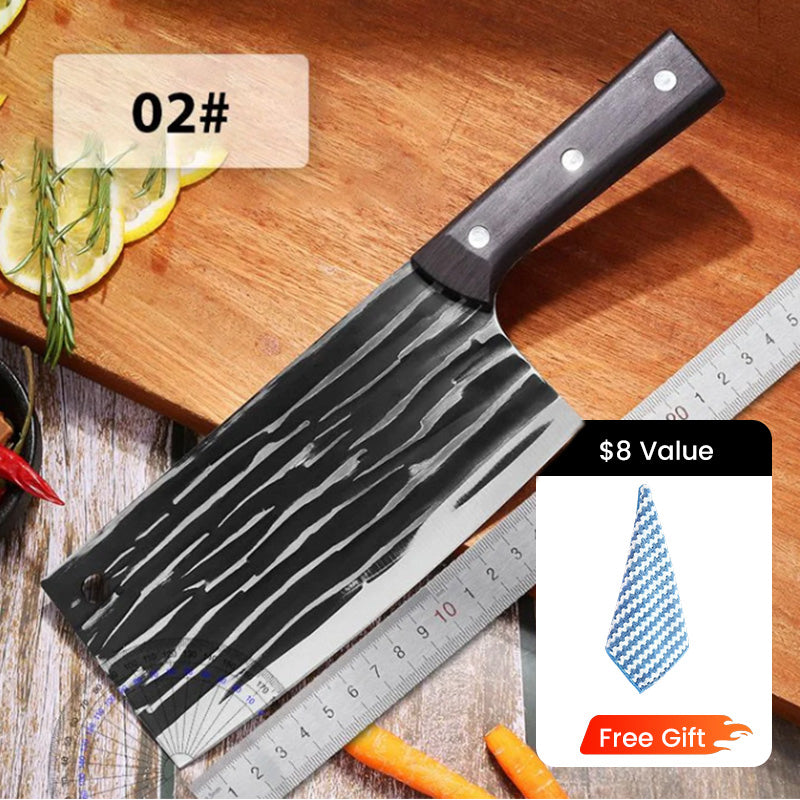 ✨ Forged High-Carbon Steel Chef's Knife — Sharp, Durable, Rust-Resistant, and Versatile for Every Kitchen! ✨