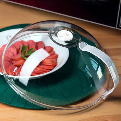 🧼 Durable Microwave Splash Guard Lid — BPA-Free, Large Size Design, Easy to Use! 🧼
