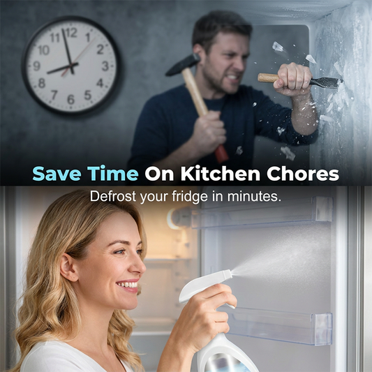 🔥 Buy 2 Get 1 Free! ❄️ Refrigerator De-Icing Cleaning Spray ✨ Quickly Removes Ice Buildup & Keeps Your Fridge Fresh