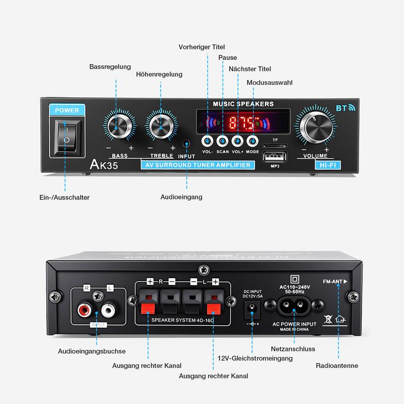 🎶 50% OFF! AK35 Home Audio Amp – Crystal Sound, Ultra-Fast Pairing 🔥📀 【Grab It Now】